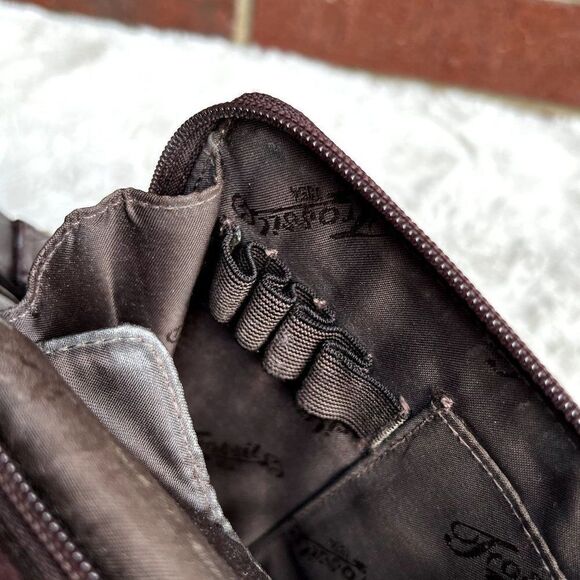 Vintage Fossil Brown Leather Crossbody Bag 75082 - Picture 6 of 10